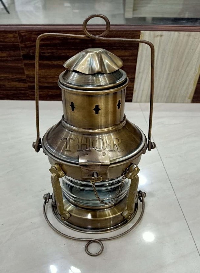 THOR INSTRUMENTS Nautical Oil Lamp Lantern /Decorative Hanging Lantern/ Marine Ship Lamp/ -Boat -Oil Lamp-Vintage Antique Lighting Boat Lamp Rustic Vintage Home Decor - Image 3